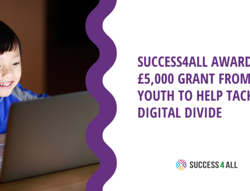 Success4All Awarded £5,000 Grant From UK Youth To Help Tackle Digital Divide