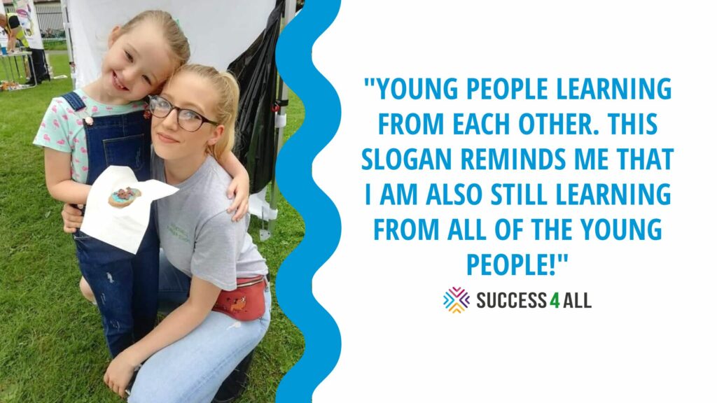 Meet our Team: Rebecca ~ "this slogan really reminds me that I am also still learning from all of the young people!"