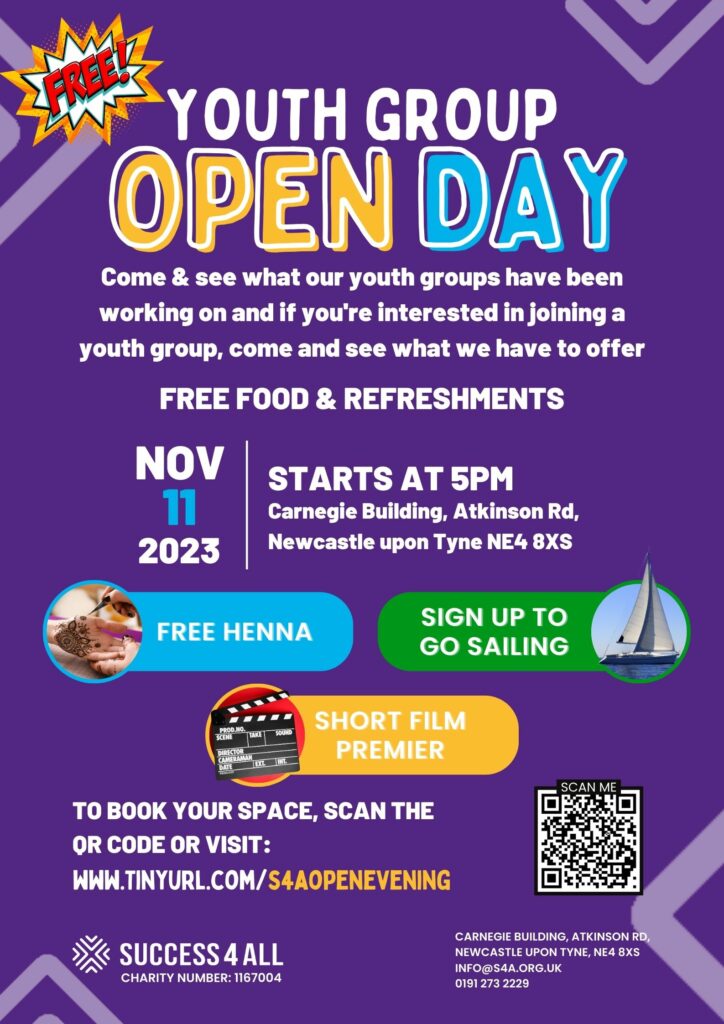 youth group open day flyer