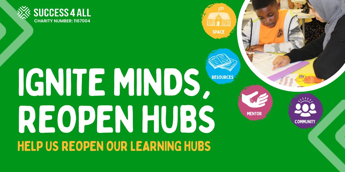 Press Release: Success4All CIO Launches 'Ignite Minds, Reopen Hubs' Fundraising Campaign To Tackle Widening Educational Attainment Gap In The North East